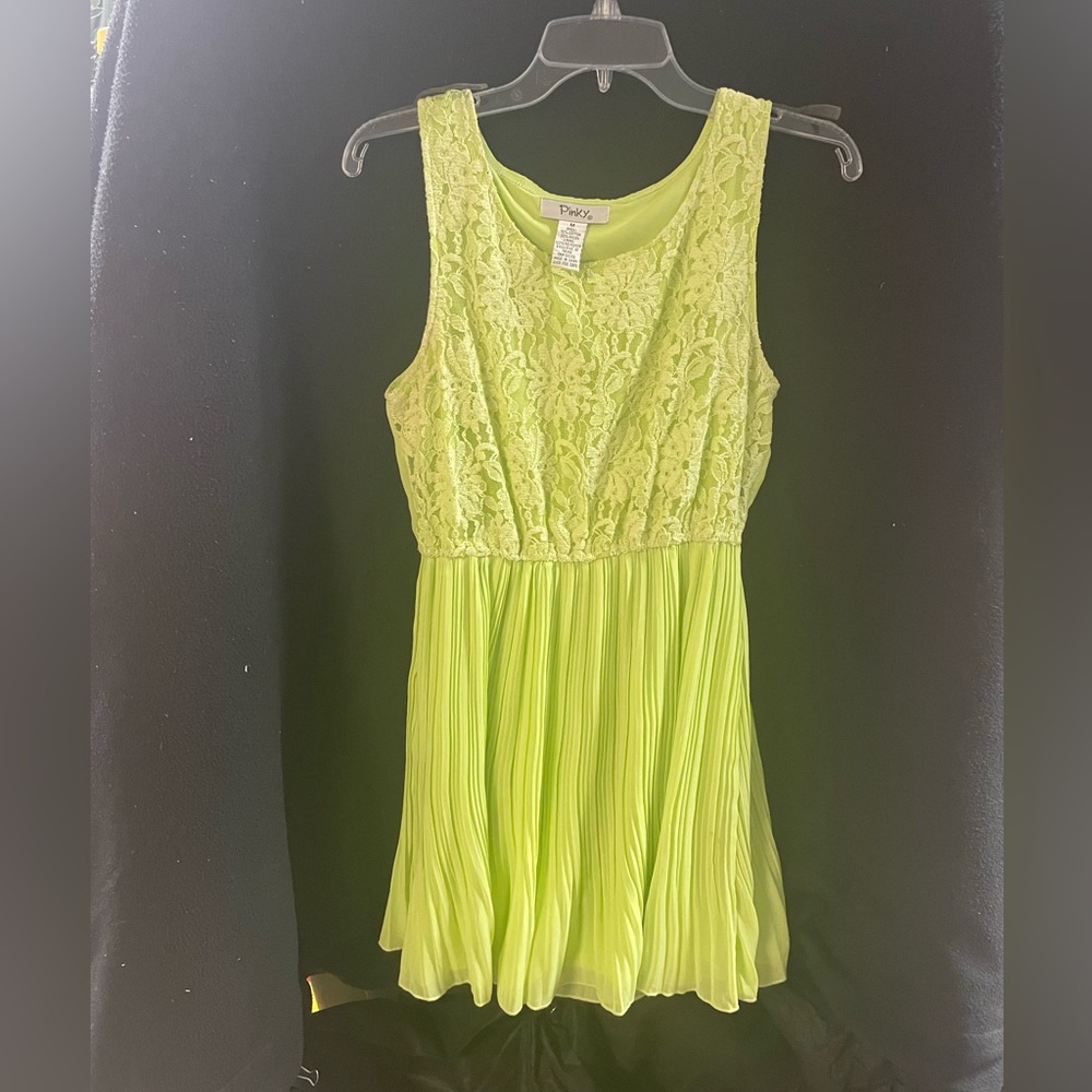 Size medium neon green dress